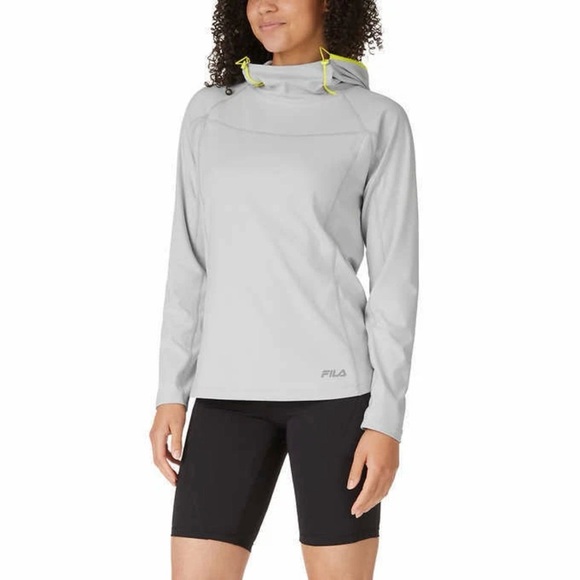 Fila Tops - New With Tags FILA Ladies' Training Hoodie Funnel Neck Gray Size Large